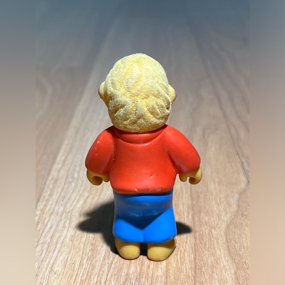 Vintage Berenstain Bears Brother Bear 3" Toy Figure 1988 Flocked - Picture 3 of 11